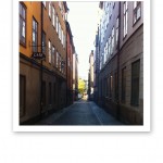 En smal gränd i Gamla Stan, Stockholm